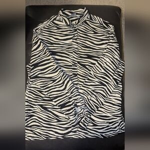 ASOS Black and White Animal Print Dress